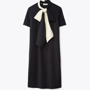 Tory Burch Short Sleeve Bow Sweater Dress
